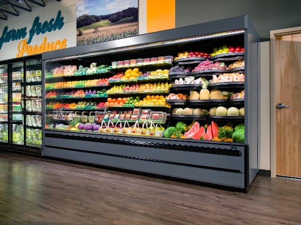 Multi Deck Display Case for vegetables refrigeration markets