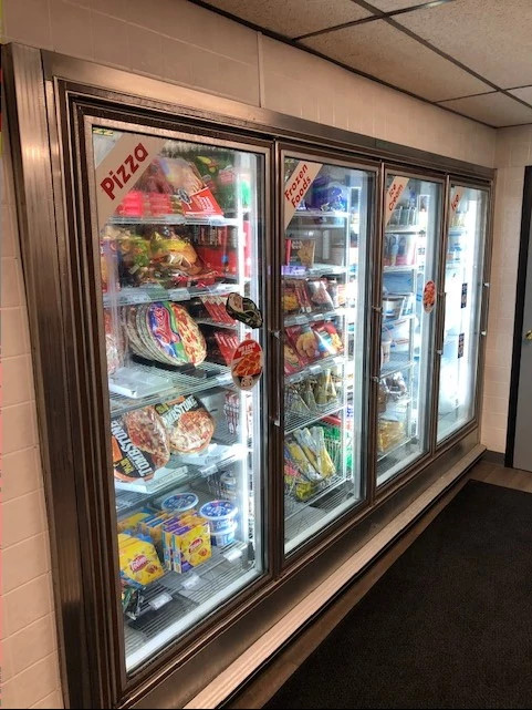 remote refrigerated display case