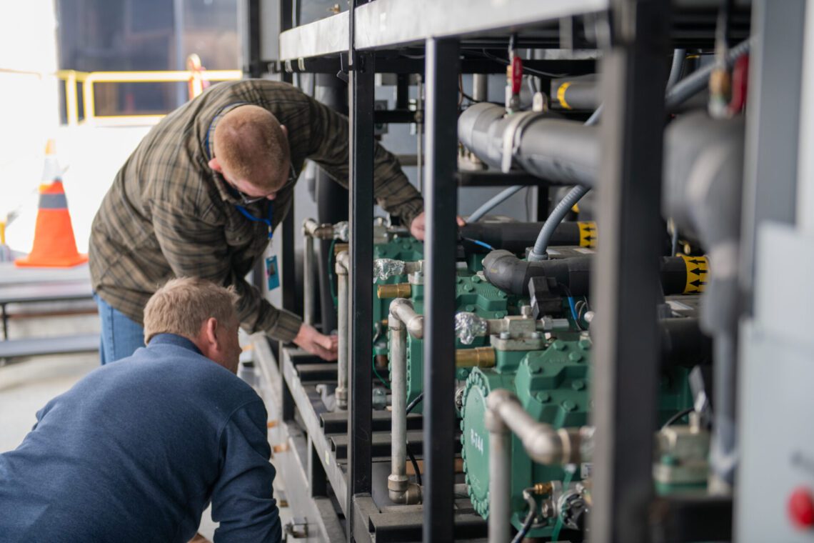 industrial refrigeration warehouse system