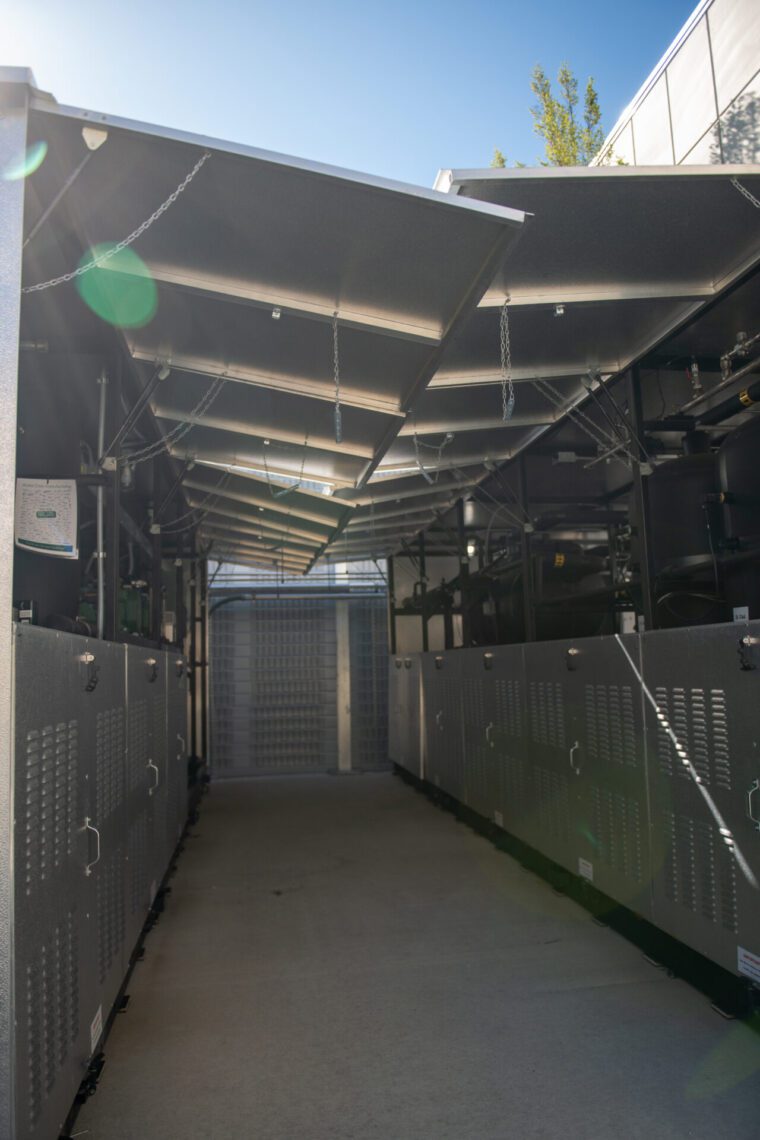 industrial refrigeration system outdoor parallel rack