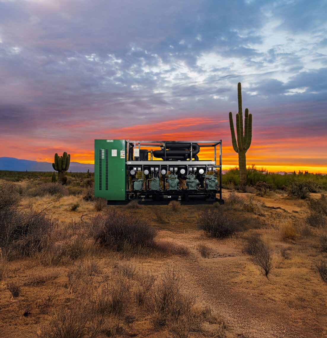 A2L Refrigerants system photo in desert